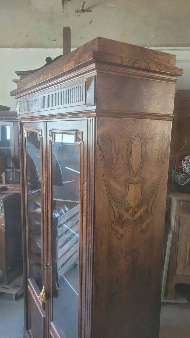 Louis Philippe Period Walnut Library Showcase 17 Louis Philippe Period Walnut Library Showcase - Image 17