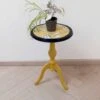 Selette Pedestal Side Table Vintage Revamped