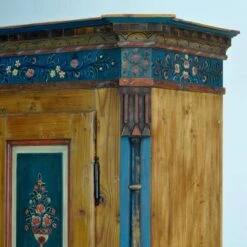 Antique German Hand Painted Cabinet, Circa 1850 -Bookcases Sales ea5be807 1f9e 4dbd bd92 51146f4da2fd