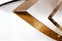 Coffee Table In Brass And Smoked Glass, Maria Pergay Style, France 1970/80 -Bookcases Sales eb1a4813 f21c 4f92 8806 7c83c9effe27