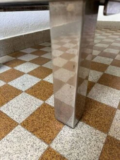 Rectangular Coffee Table In Chrome Steel And Smoked Glass From The 70s -Bookcases Sales eb5c21da 4554 4e9a b576 cd50d0c19880