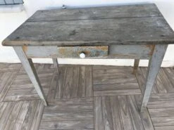 Side Table In Painted Wood Aged And Patinated By Time -Bookcases Sales ebb44b62 46ef 4693 a660 bbbb8dbcc39c