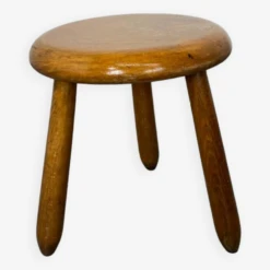 Small Mid-Century Modernist Round Oak Side Table B, 1950s -Bookcases Sales ec640e6a 0704 4102 9ab0 f34c43683a2e