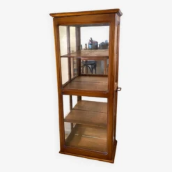 Vintage Art Deco Showcase In Wood With Mirror Background -Bookcases Sales eddc6438 a999 4aa4 9b8a e338efeaa7cb