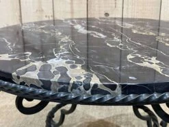 Marble And Wrought Iron Coffee Table, Work From The 1940s -Bookcases Sales ee504473 c738 4b8e b88b 450c89205c39