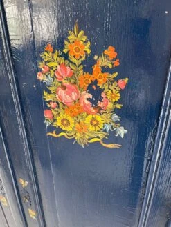 Old Parisian Wardrobe Painted In Midnight Blue -Bookcases Sales ef0a8b13 8498 4977 b1bd 5079f7d78c61