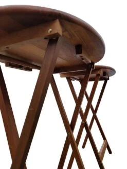 Set Of 2 Teak Folding Tables -Bookcases Sales ef5c7907 bcf7 41a1 8491 f16d53480ede