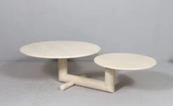 Sculptural Coffee Table Made Of Travertine, Italy 1980s -Bookcases Sales f0135a29 6f23 4d7d ac95 37b8b42b1905