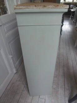 Vintage Display Cabinet Sublimated In Verdigris, 2 Doors With Beveled And Cut Windows, Wooden Top. -Bookcases Sales f0842616 e596 4f39 a6d0 86d1d6e7f117