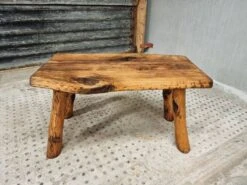 Vintage Coffee Table Rustic Beech Wood 55 X 90 Cm -Bookcases Sales f178c625 4fe3 44c3 9663 5bfcc14ed133