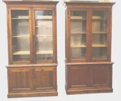 Pair Of Two 19th Century Solid Fir Display Cabinets -Bookcases Sales f204ff1f b9a3 4679 9467 11d9cafc6ba1