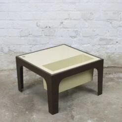 Flair Side Table With Storage Bin 1970s -Bookcases Sales f47315bb e59c 4d0d 9bca 4ae121c141bc