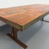 Vintage Roche-Bobois Style Coffee Table In Steel And Ceramic From The 70s