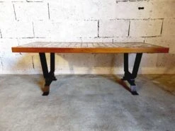 Vintage Coffee Table 70s Ceramic, Wood And Metal -Bookcases Sales f76c4351 5f2c 46f8 a7cb bb02ca49dd3b