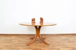 Mid-Century Walnut Table From Alma, 1960s. -Bookcases Sales f96baee6 582c 4aac aa91 9a5d4e114df2