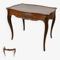 Small Cabaret Table In Mahogany, Louis XV Style, Napoleon III Period – Mid-19th Century 24 Small Cabaret Table In Mahogany, Louis XV Style, Napoleon III Period – Mid-19th Century -Bookcases Sales fab75f80 6da5 4e48 897e 402027fe6828