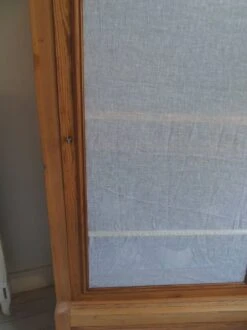 Linen Rack, Wardrobe, Dresser From 1905 In Pitch Pine With 3 Adjustable Shelves, 1 Door, 1 Drawer. -Bookcases Sales fb97f387 9748 44e2 8f14 e6490e48ab8b