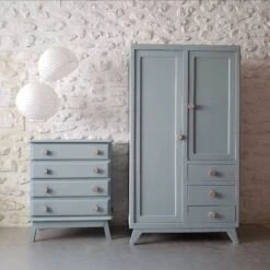 Light Blue Wardrobe And Chest Of Drawers Set -Bookcases Sales fc609ab8 0fa1 447f 98db 14f051ba696d