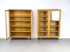 Vintage Oak Cabinet With Glass Doors From WK Möbel, 1970s -Bookcases Sales fe786674 870b 4150 89bb 9b01dca7c66c