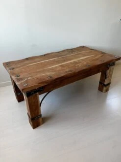 Rectangular Coffee Table In Solid Acacia And Fittings -Bookcases Sales ff6bd177 497b 4329 9535 8ab5dd72fa94