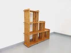 Bookcase Vintage Pine Staircase Shelf From The 80s In The Style Of Maison Regain -Bookcases Sales ff7a6535 4838 440f 918e 78ffe46ed729